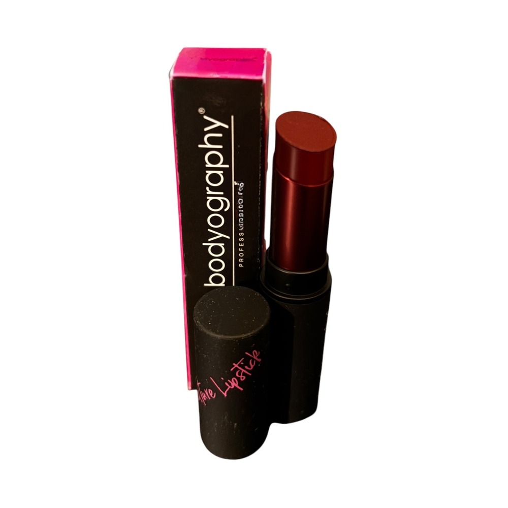 Bodyography Fabric Texture Lipstick Deep Red Professional Makeup New in Box